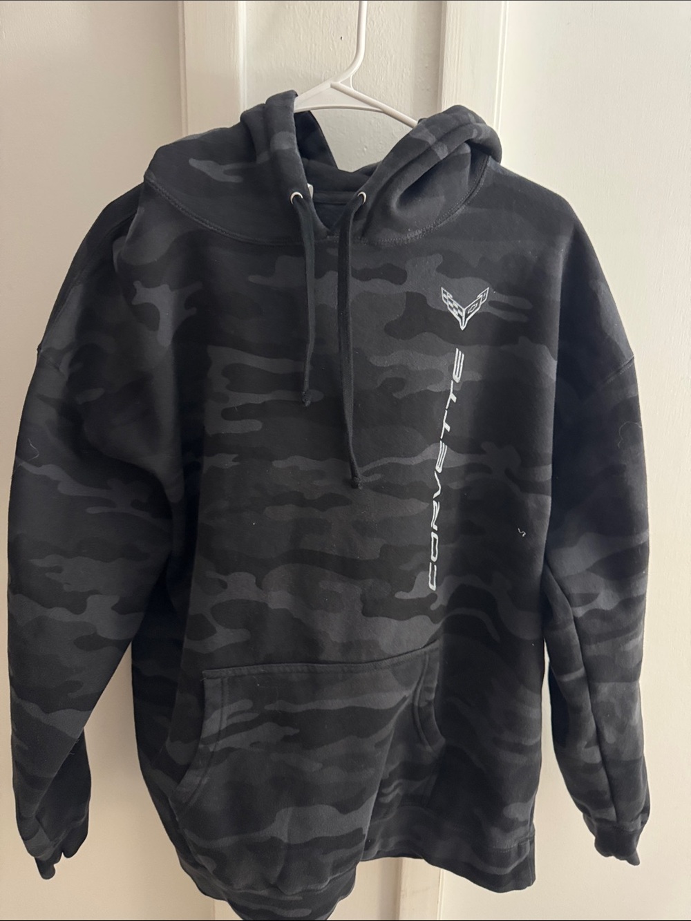 Men's Black Camo Corvette Pullover Hoodie